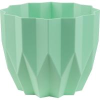 Кашпо Геометрия 5,8л мята с дренаж. вставкой КШ-5821 /10шт/ПП