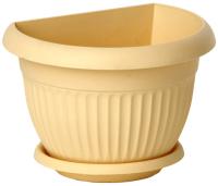 Кашпо настенное ЛИВИЯ 260мм белая глина М3112