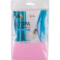 Штора д/ванной розовая 180*180см /005806