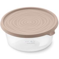 Контейнер д/пищ. прод. Сальваре круглый 1л мокко С223 /22шт/Мартика