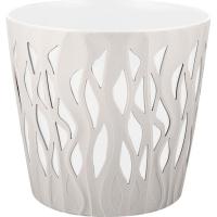 Кашпо Winds D 340мм/20 л с дренажной вставкой 18,7л белоснеж IG6521 /9шт/ПР