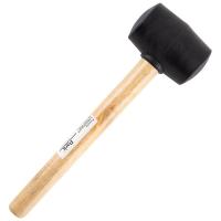 Киянка резиновая черная 250 г деревянная рукоятка 