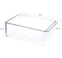 Органайзер с крышкой для холодильника 20*30*10см прозрачный М1587