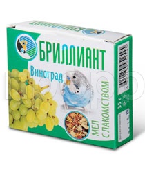 Витаминный мел  для птиц с лакомкой виноград 35гр
