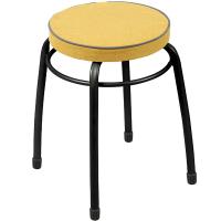 Табурет "Фабрик №4" круг. мягкое сиденье горчичный до 150кг ТФ04/5шт