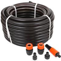 Шланг Жук Оптима 3/4" 25м 3-х слойный (в комплекте 2коннектора,2адаптера,насадка) /339545-00/Цикл 