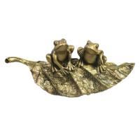Лягушки на листочке (золото) L25,5W11H10 718173/D204 Лягушки на листочке (золото) L25,5W11H10 718173/D204