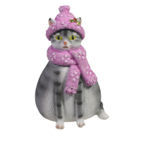 Копилка Кошка Шарлотта (серая) L10W10H14,5 715256/SK140 Копилка Кошка Шарлотта (серая) L10W10H14,5 715256/SK140