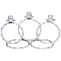 ДЕКОР Подсвечник Кольцо 3 свечи бел серебро РЗДИ/1шт ДЕКОР Подсвечник Кольцо 3 свечи бел серебро РЗДИ/1шт