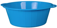 Таз 85л с ручками голубой 03017