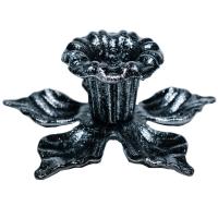 ДЕКОР Подсвечник Цветок антик серебро РЗДИ/1шт ДЕКОР Подсвечник Цветок антик серебро РЗДИ/1шт