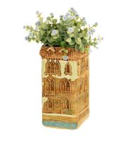 Кашпо Венеция дом №4 керамическое глазурь 118-292-01