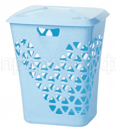 Корзина для белья 60л Венеция голубой М2606 Корзина для белья 60л Венеция голубой М2606