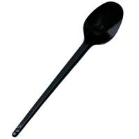 Ложка чайная (50шт) Премиум пластик черный /30шт/ АУ