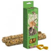 Лакомство для морских свинок, кроликов, дегу и шиншилл с луговыми травами Палочки Литтл Ван 