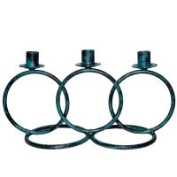 ДЕКОР Подсвечник Кольцо 3 свечи антик зеленый РЗДИ/1шт ДЕКОР Подсвечник Кольцо 3 свечи антик зеленый РЗДИ/1шт