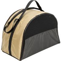 Сумка переноска ЧИП Конверт-Полукруг №4 раскладная с карманом и ремнем51*28*34см бежевая/9059/Дарэлл