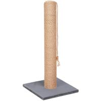 Когтеточка столбик средний джут 35х35х62см 10 КД-28 серый