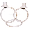 ДЕКОР Подсвечник Кольцо 2 свечи бел золото РЗДИ/1шт ДЕКОР Подсвечник Кольцо 2 свечи бел золото РЗДИ/1шт