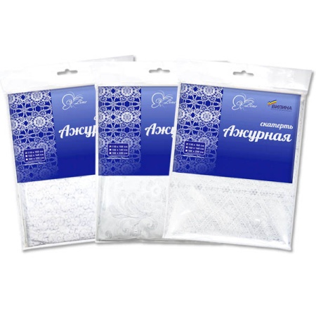 Скатерть столовая 132*220см "Ажурная" 6869-mix