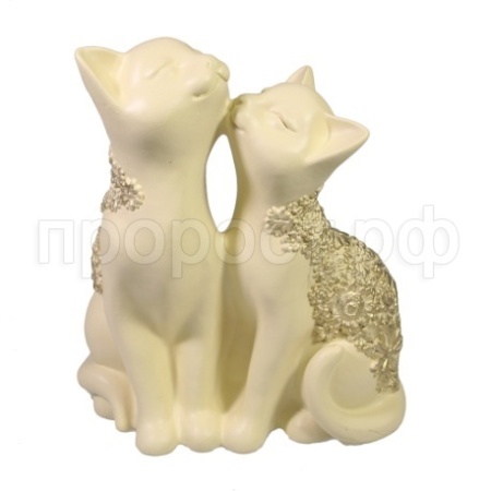 Кот и кошка (слон.кость) L8W12,5H14 см 713827/D141