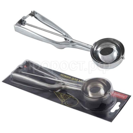 Ложка для мороженого механическая, 6см (нерж.сталь) 