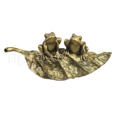 Лягушки на листочке (золото) L25,5W11H10 718173/D204 Лягушки на листочке (золото) L25,5W11H10 718173/D204