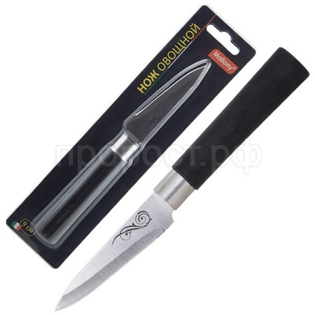 Нож д/овощей нерж. сталь пластик ручка 9см MAL-07Р/12шт/985377/Mallony