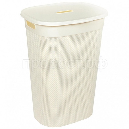 Корзина д/белья OSLO 55л с крышкой и ручками молочный туман PT1334МЛ-6 /6шт/ПР Корзина д/белья OSLO 55л с крышкой и ручками молочный туман PT1334МЛ-6 /6шт/ПР
