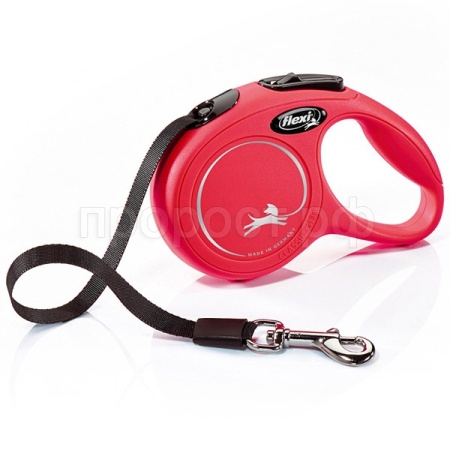 Рулетка Флекси Классик ХS ремень 3м на 8кг красная/22405/20/Евро