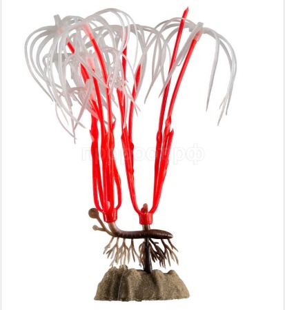 Растение светящееся GloFish оранжевое M 21см/77376