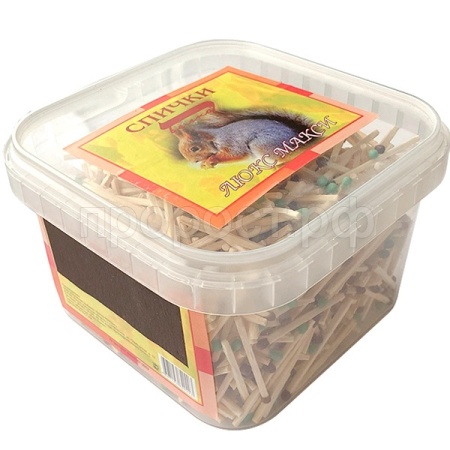 Спички кабинетные "Люкс Макси" (1100шт) в контейнере /64шт/Белка Спички кабинетные "Люкс Макси" (1100шт) в контейнере /64шт/Белка