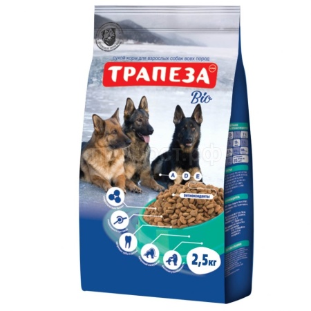 Корм для собак всех пород Трапеза Био 2,5кг/11801/3012