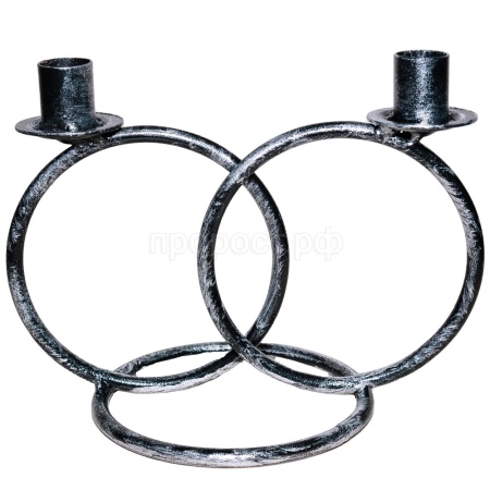 ДЕКОР Подсвечник Кольцо 2 свечи антик серебро РЗДИ/1шт ДЕКОР Подсвечник Кольцо 2 свечи антик серебро РЗДИ/1шт