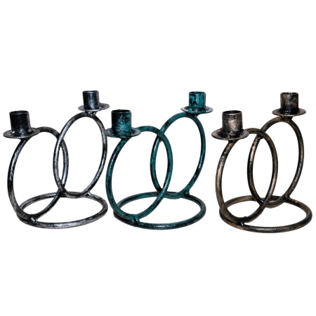 ДЕКОР Подсвечник Кольцо 2 свечи антик зеленый РЗДИ/1шт ДЕКОР Подсвечник Кольцо 2 свечи антик зеленый РЗДИ/1шт