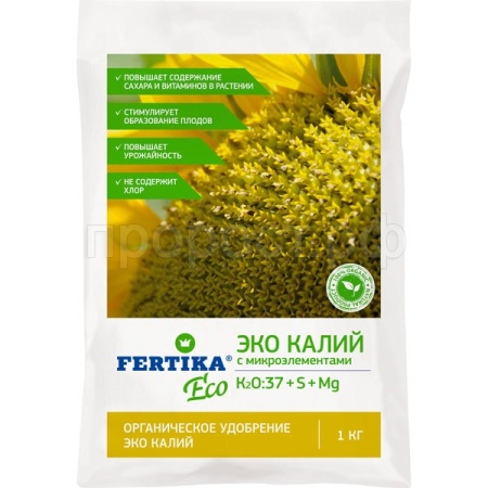 ЭКО Калий органическое с микроэлементами (K20:37+S+Mg) 1кг Фертика
