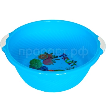 Таз 10л "Люкс" с ручками голубой 03036 /10шт/Арз Таз 10л "Люкс" с ручками голубой 03036 /10шт/Арз