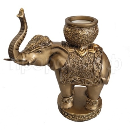 Подсвечник Слон L17W10H19 718213/I156 Подсвечник Слон L17W10H19 718213/I156