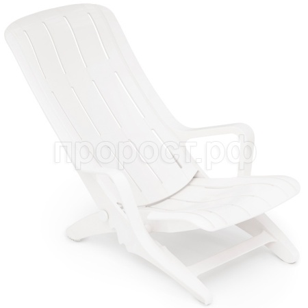 Кресло-шезлонг 94*65*80см белый М8899 /1шт/ Альтерн