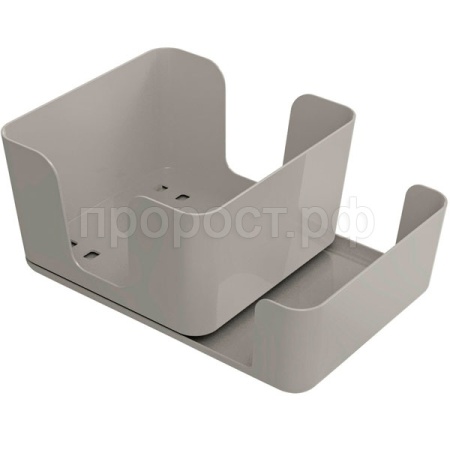 Салфетница с отделением д/специй Смарт пыльно-серый С944ПСЕР /15шт/Мартика