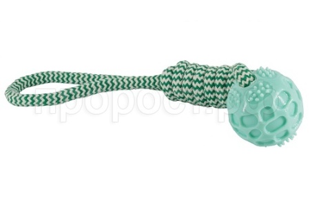 Игрушка с Мяч резиновый на веревке 30см/27799396/Каскад