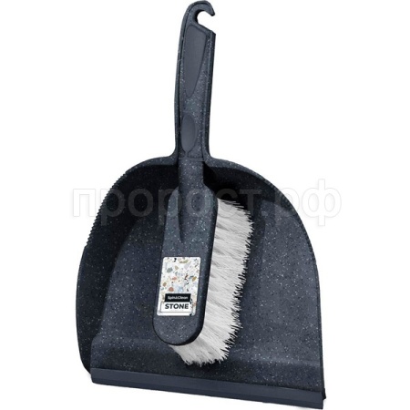 Щетка-сметка с совком Stone темный камень SC5505 /10шт/ПР