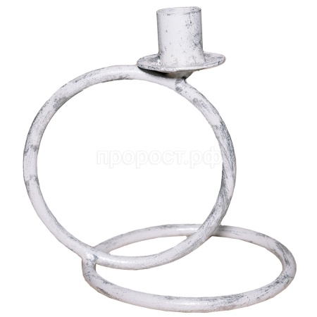 ДЕКОР Подсвечник Кольцо 1свеча бел серебро РЗДИ/1шт ДЕКОР Подсвечник Кольцо 1свеча бел серебро РЗДИ/1шт