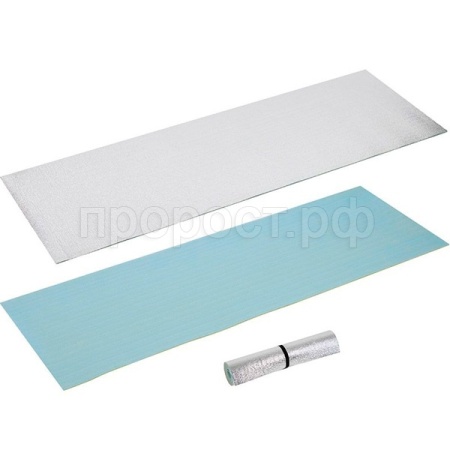Коврик туристический рулонный 180*60*6см с фольгой с 1-й стороны 105093 /15шт/  Коврик туристический рулонный 180*60*6см с фольгой с 1-й стороны 105093 /15шт/