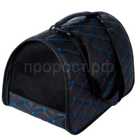 Сумка-переноска жесткая Карбон №2 черно-син./04625-8/2/Ксоди