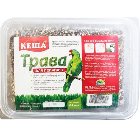 Травка для попугаев в малом контейнере