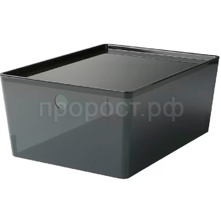 Контейнер д/хранения 12л Versa прозрачно-черный L /51033/11шт/VERDE