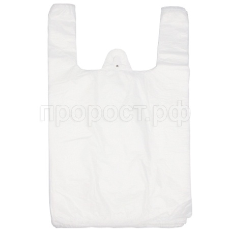 Пакет-майка 28х14х50см (100шт) "Белая" /20шт/МАЙ59688