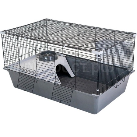 Клетка д/грыз ШУША-1 78*48**41см шаг прута 13мм разборная комплект сер-черн/4480сер-черн/Дарэлл