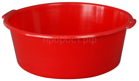 Таз 20л с ручками красный 03006